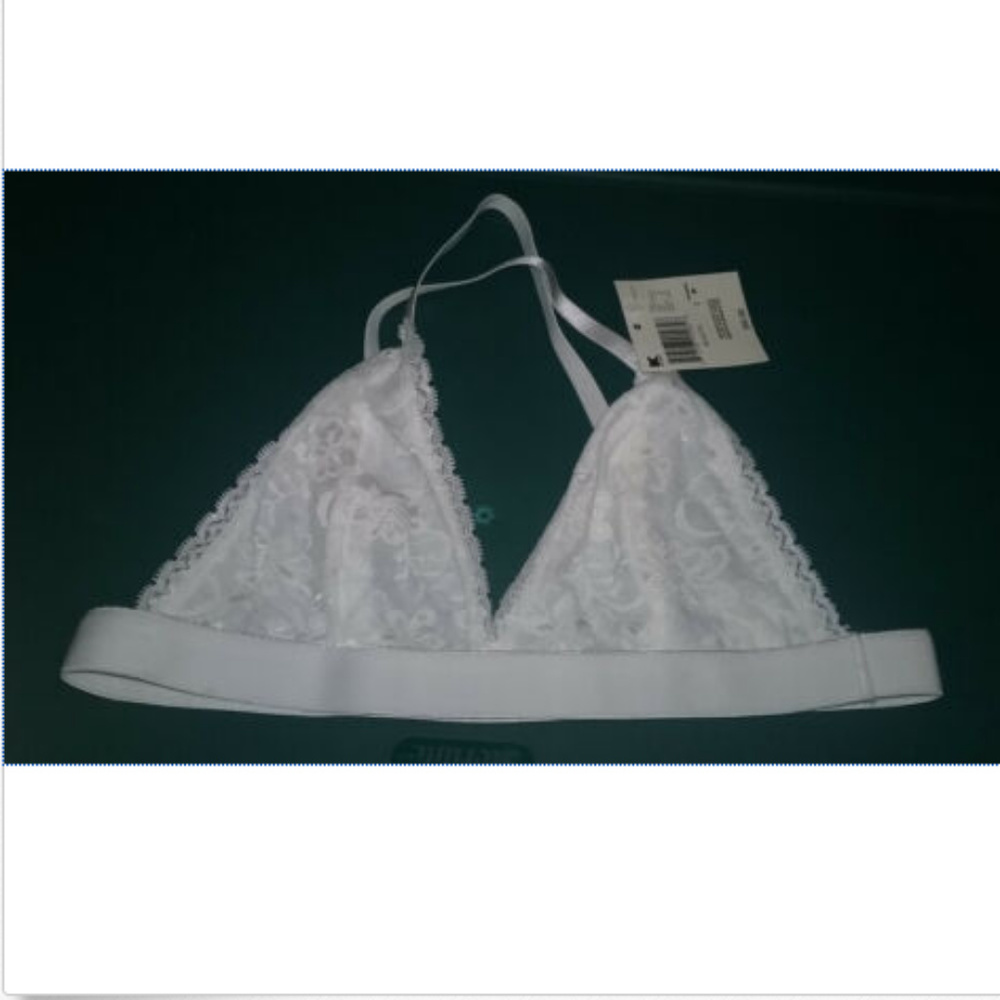 New Kmart White Bralette Size Medium Women's